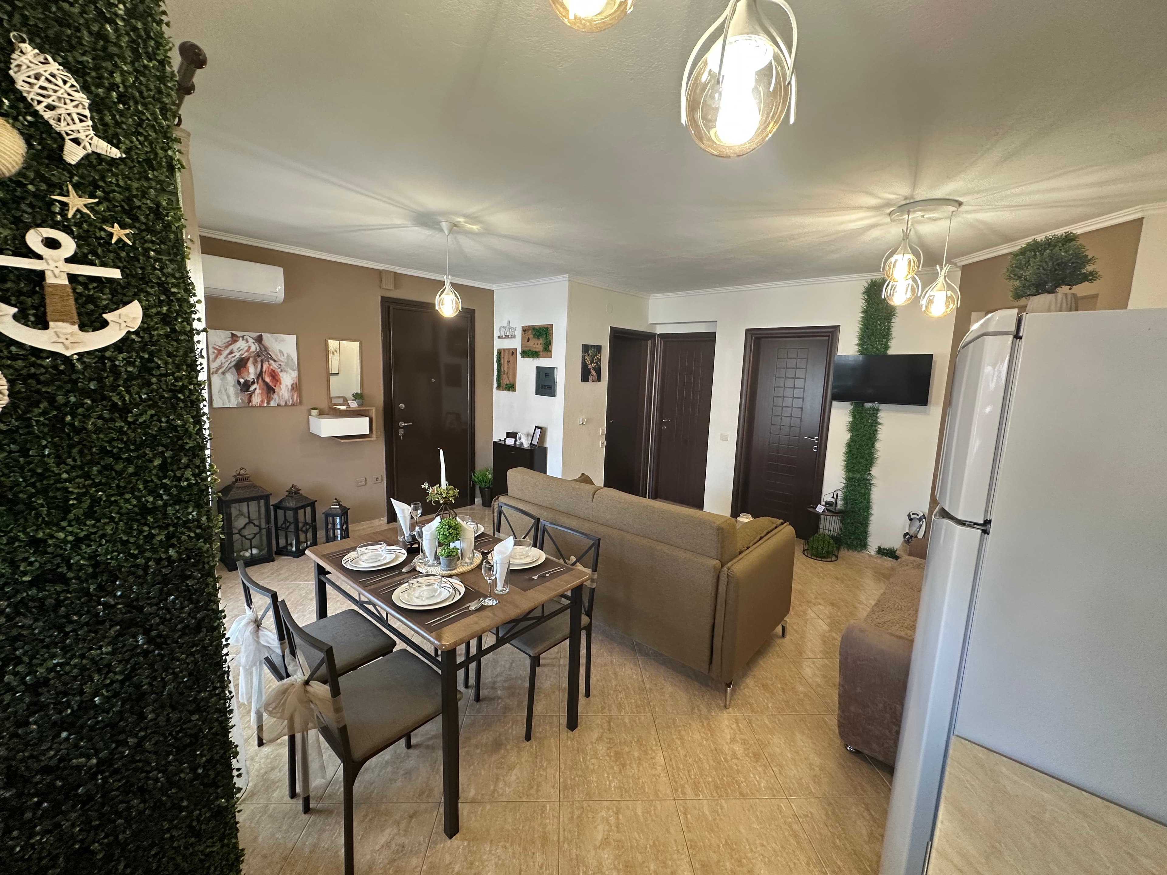 Abstract Apartment exterior view